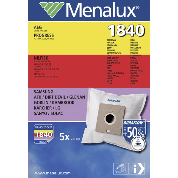 Menalux 1840 Staubsaugerbeutel 1 St. Menalux 1840 Staubsaugerbeutel 1 St.