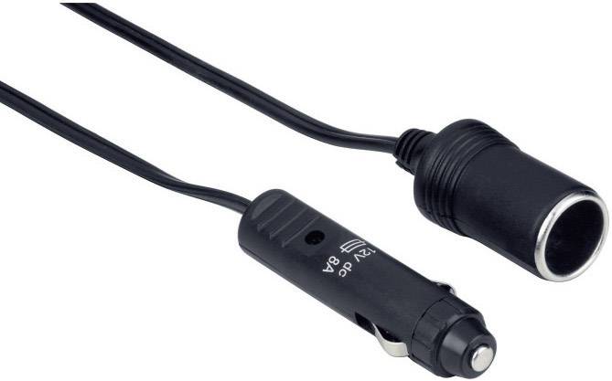 Hama Hama Verlängerungskabel für Zigarettenanzünder 1,5 m 12 V Passend für (Details) Normsteckdosen (ø 21 mm), sowie für Zigarettenanzünder-Bu
