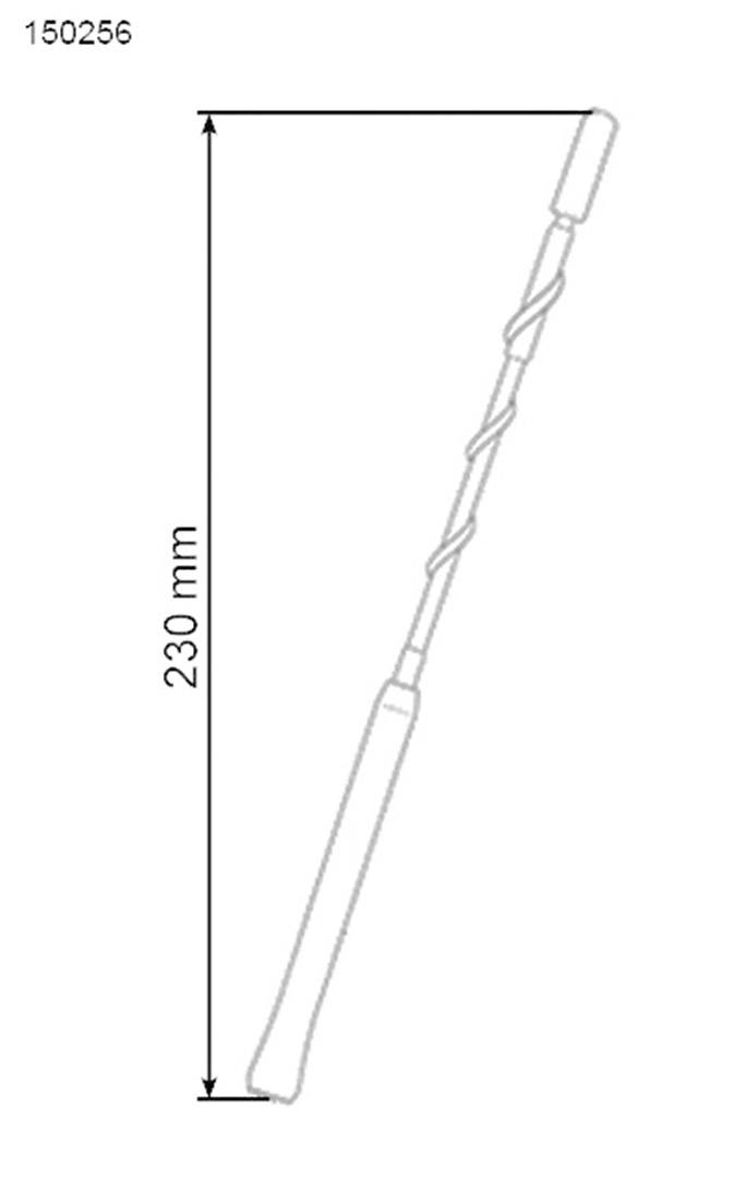 AIV Sport-Antenne 23cm - Universell Für Auto-Dach (M5/M6) - UKW/AM Radio