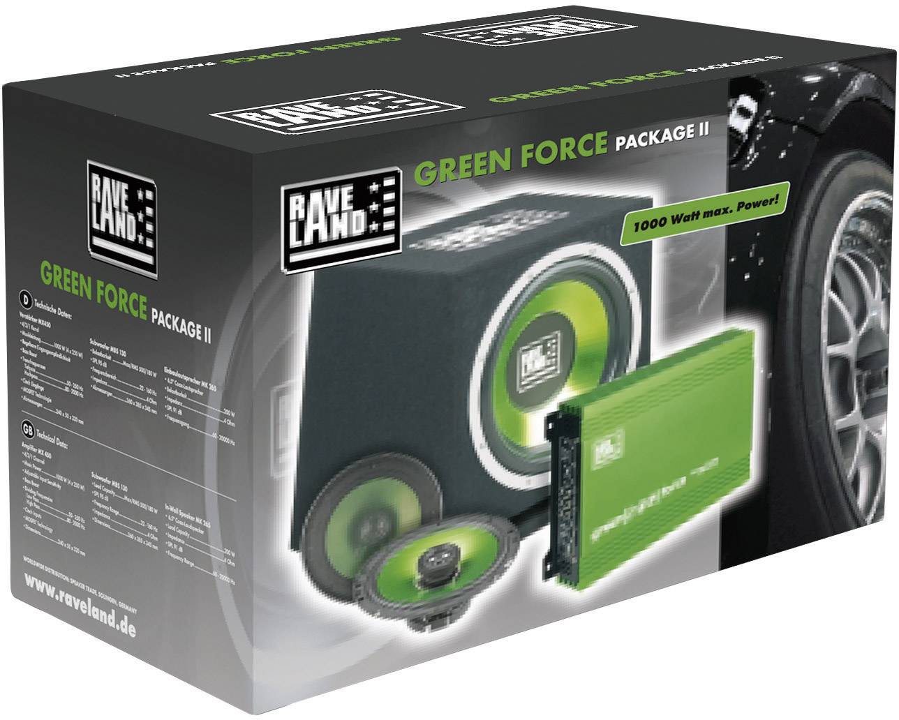 Raveland Green Force II Car-HiFi-Set
