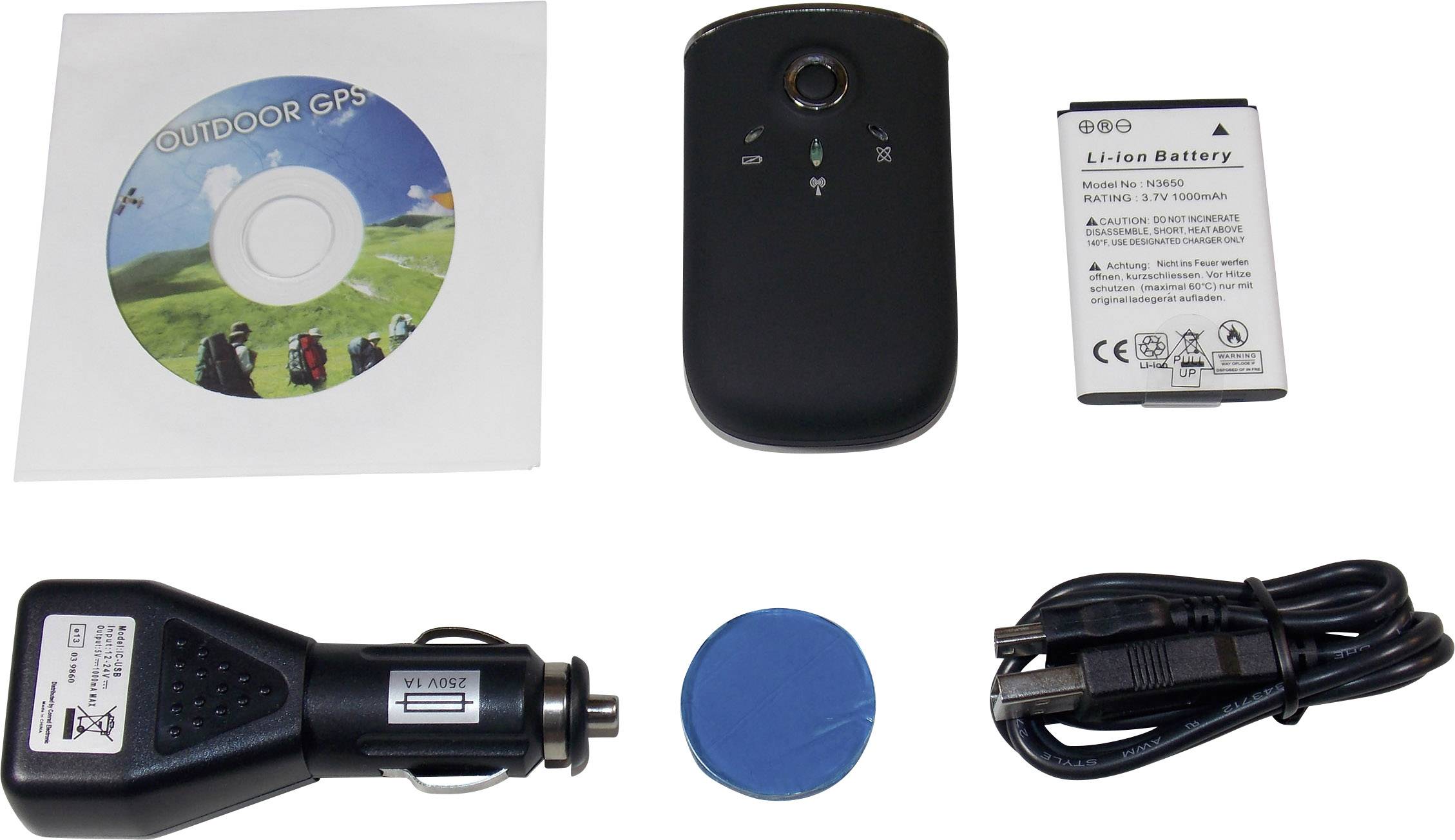 GT-750 GPS Logger Schwarz