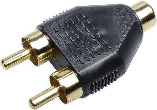 Sinuslive Y2M Cinch-Adapter [2x Cinch-Stecker - 1x Cinch-Buchse]