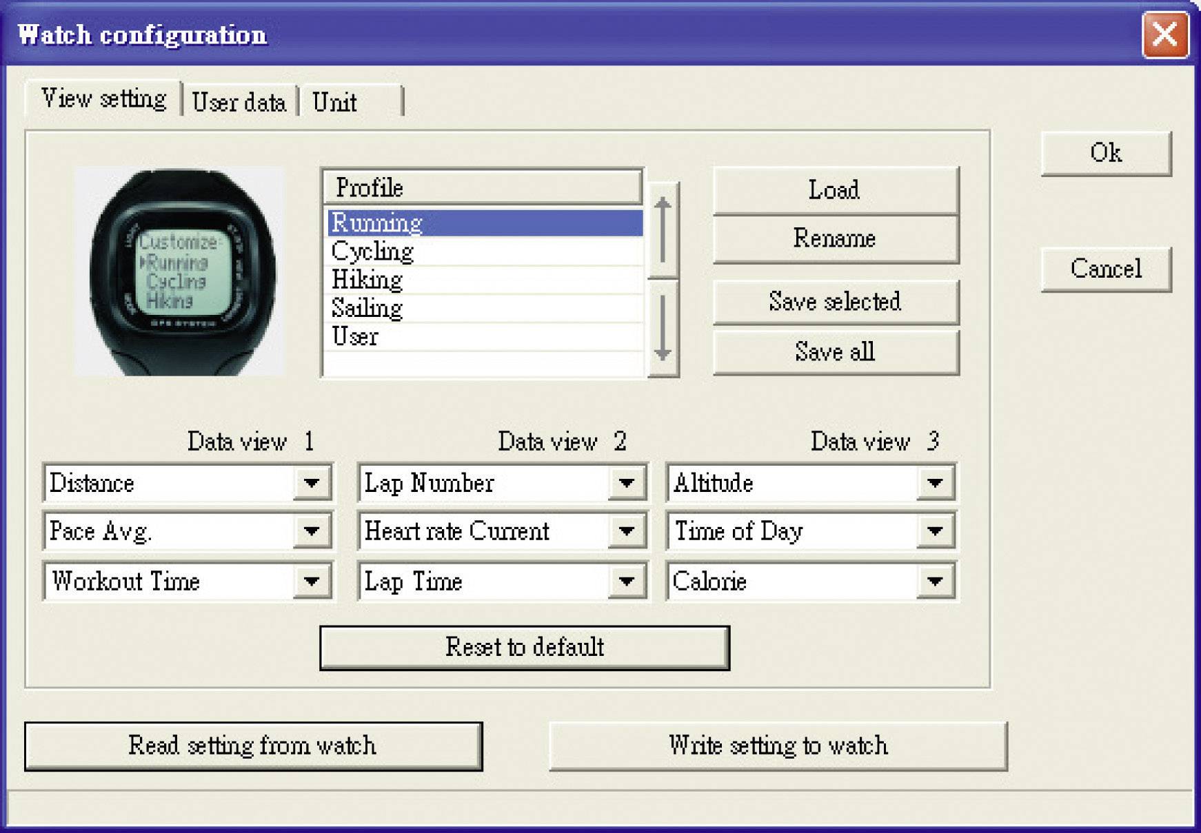 Multi NAV-3 GPS-Pulsuhr mit Brustgurt