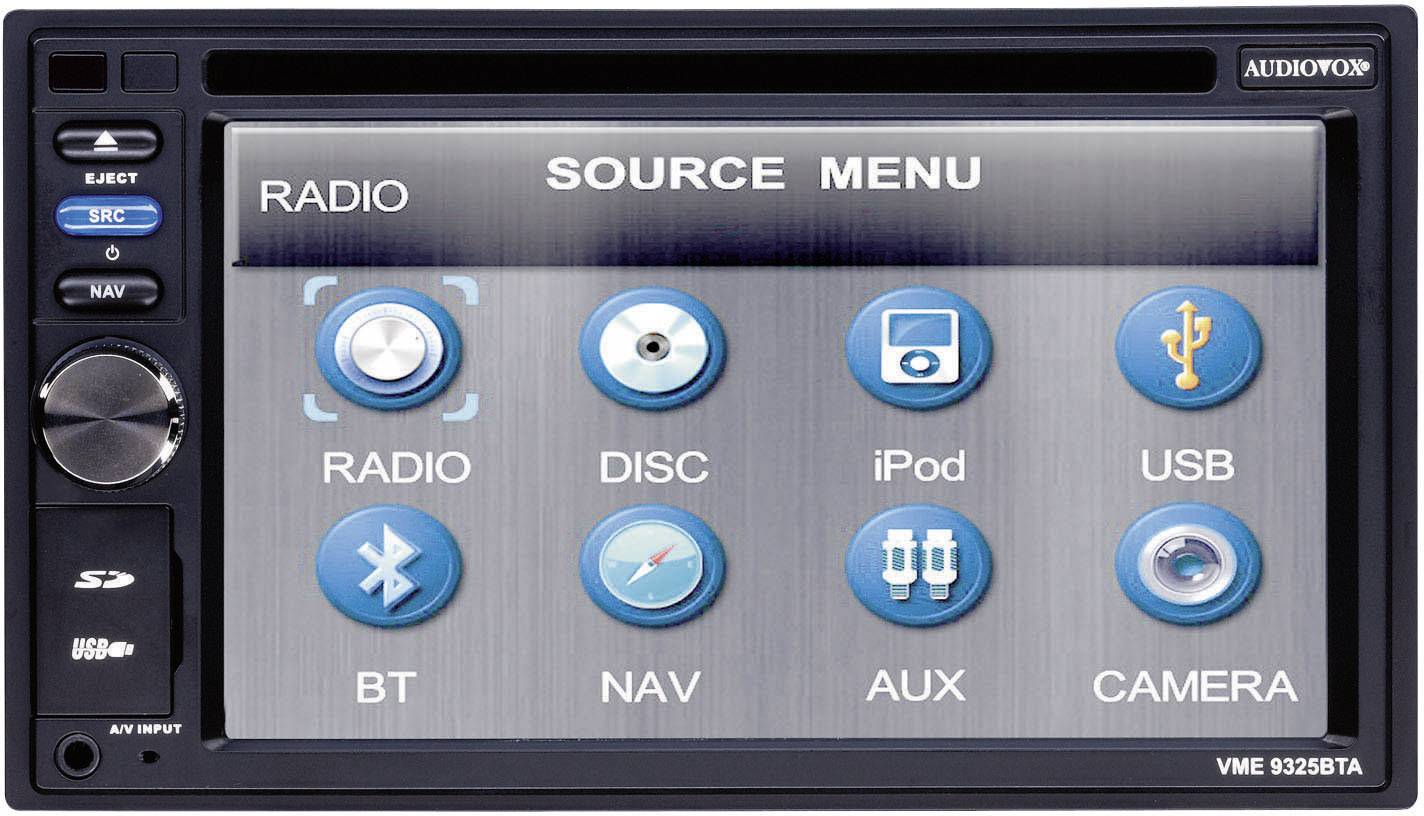 Audiovox VME-9325 BTA Doppel-DIN Moniceiver inkl. Fernbedienung