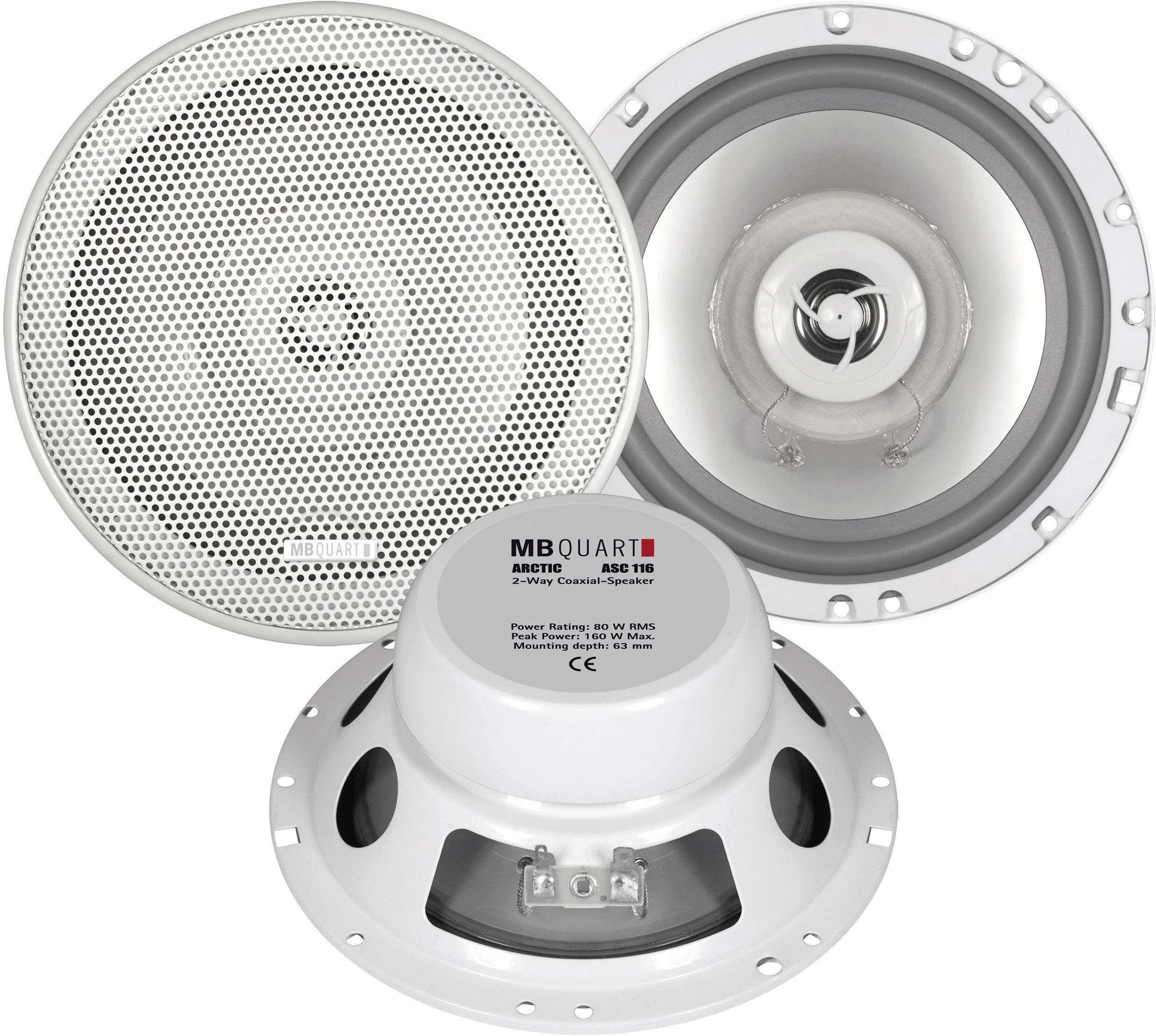 MB Quart ASC116 2-Wege Einbau-Lautsprecher 160W Inhalt: 1 Paar