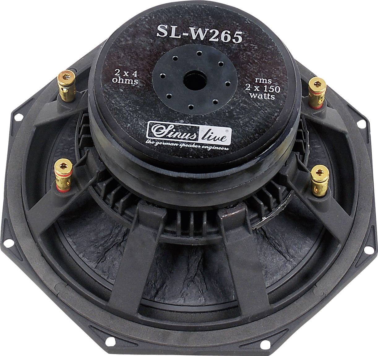Sinuslive SL-W265 Auto-Subwoofer-Chassis 250 mm 600 W 4 Ω