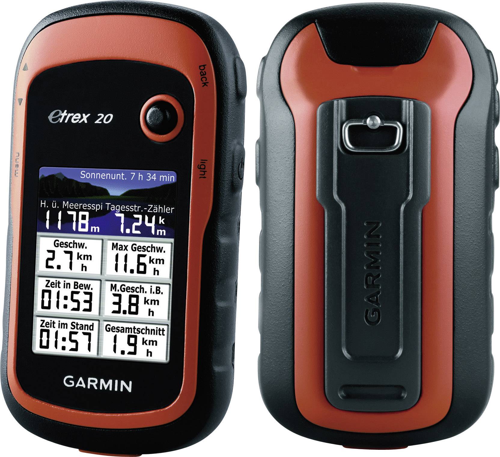 Garmin eTrex 20 Topo Deutschland Light, GPS Outdoor Navigationsgerät, inkl. kostenloser Download Topo Deutschland Light (eine Region)