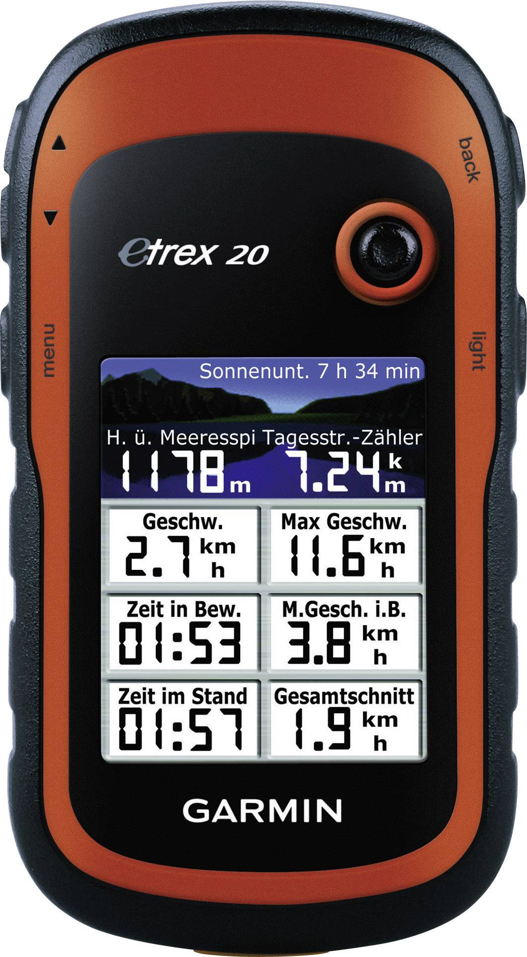 Garmin eTrex 20 Topo Deutschland Light, GPS Outdoor Navigationsgerät, inkl. kostenloser Download Topo Deutschland Light (eine Region)