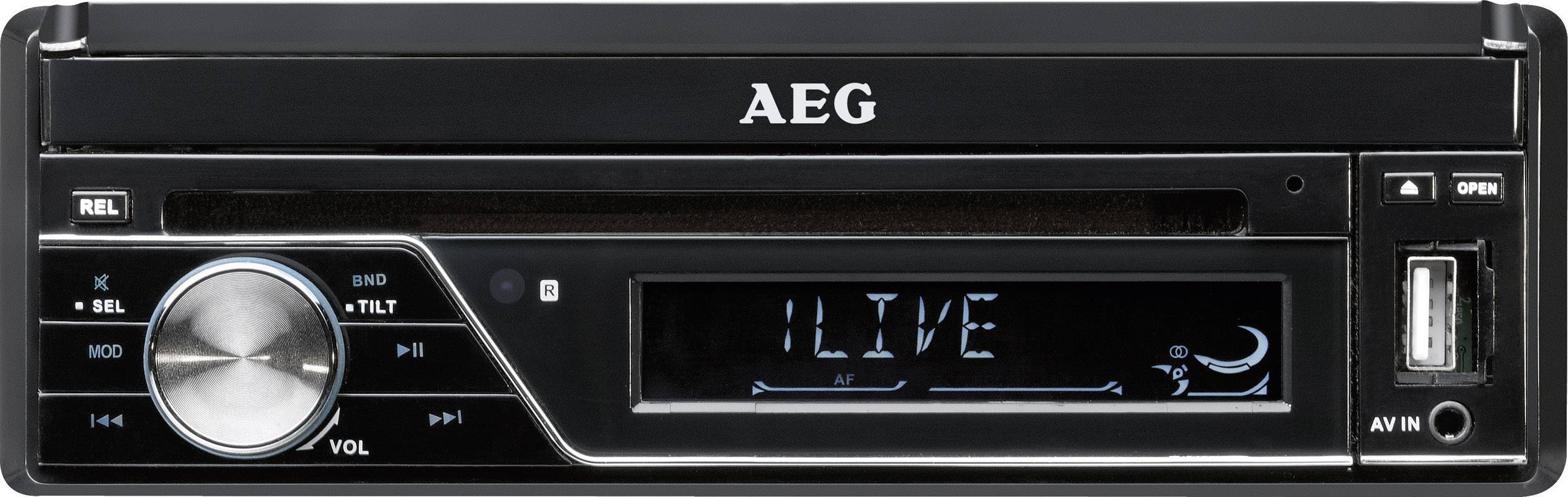 AEG AR4026DVD Moniceiver inkl. Fernbedienung, Anschluss für Rückfahrkamera, Bluetooth®-Freisprecheinrichtung