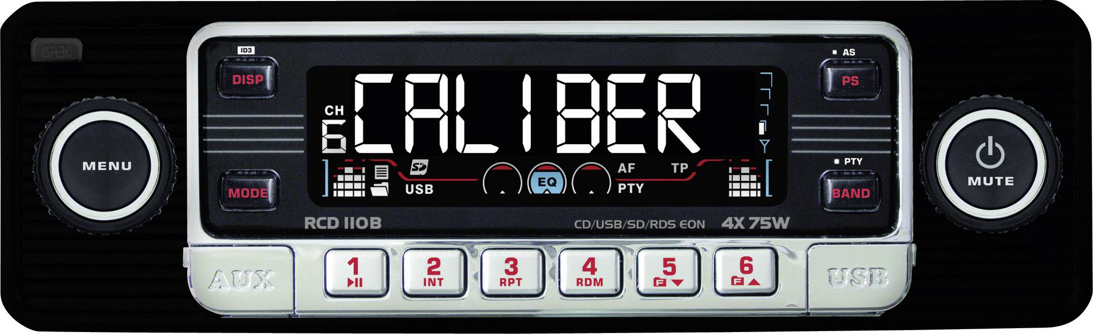 Caliber Audio Technology RCD-110 Schwarz Autoradio Retro Design