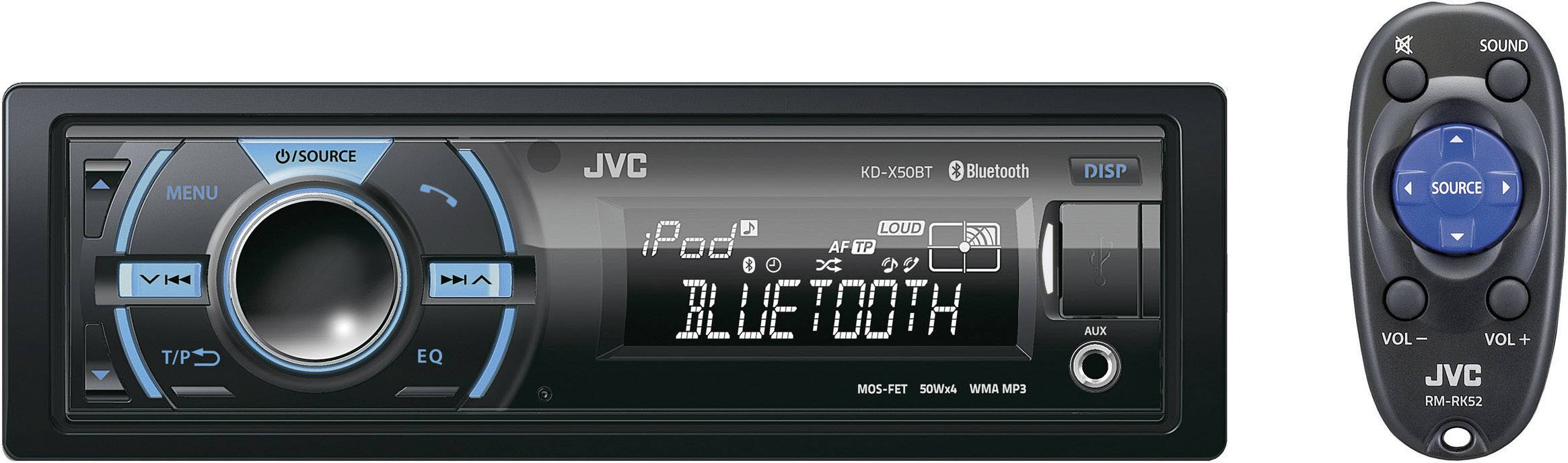 JVC KD-X50BTE Autoradio inkl. Fernbedienung