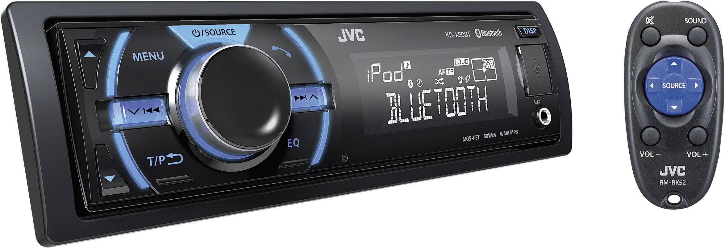 JVC KD-X50BTE Autoradio inkl. Fernbedienung