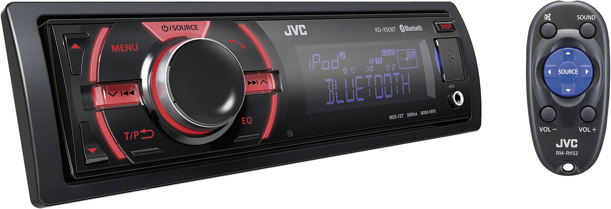 JVC KD-X50BTE Autoradio inkl. Fernbedienung