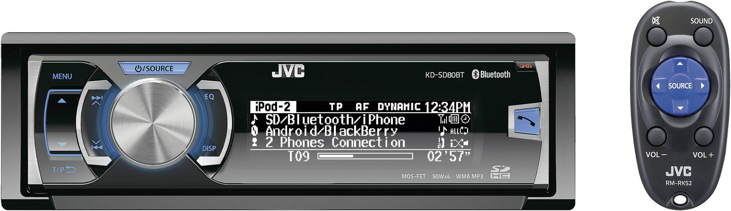 JVC KD-SD80BTE Autoradio inkl. Fernbedienung