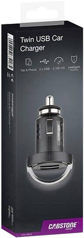 Cabstone Power USB Dual USB-Ladegerät KFZ, LKW Ausgangsstrom (max.) 2100 mA USB Anzahl Ausgänge: 2 x