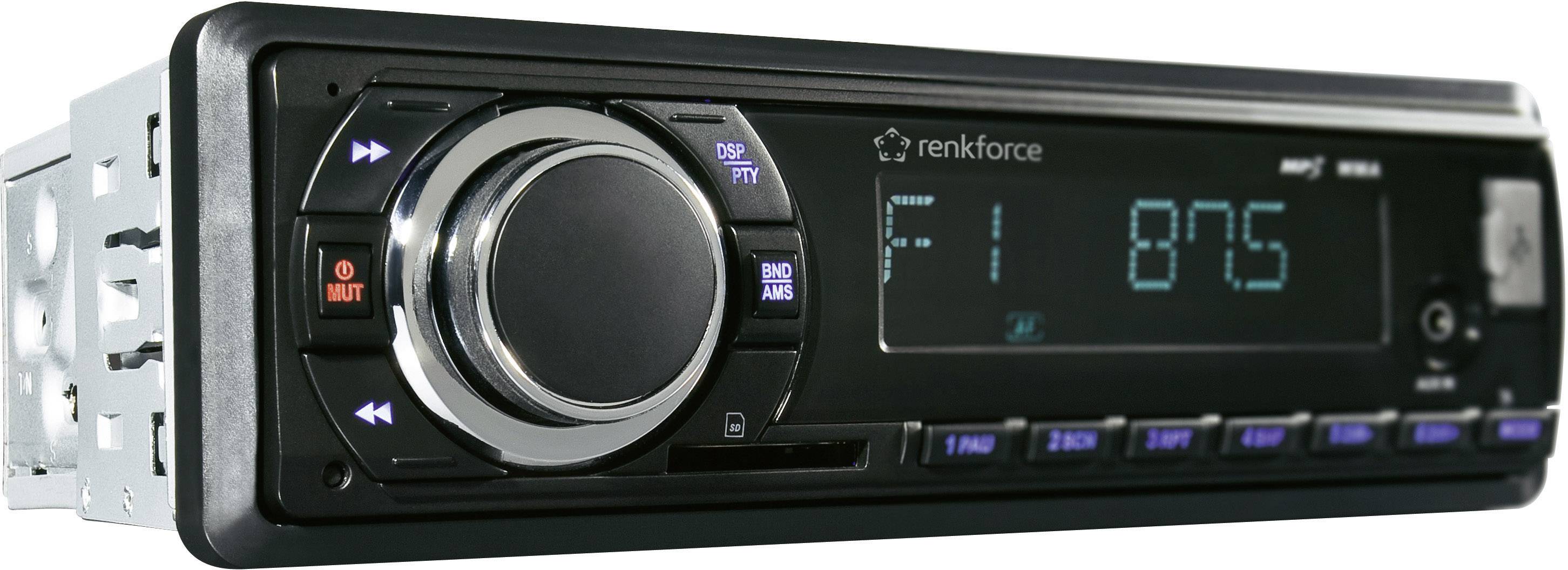 Renkforce BT-RSD1802K Autoradio inkl. Fernbedienung, Bluetooth®-Freisprecheinrichtung