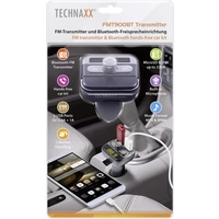 Technaxx FMT900BT FM Transmitter inkl. Freisprechfunktion, Integrierter MP3-Player, mit Ladefunktio Technaxx FMT900BT FM Transmitter inkl. Freisprechfunktion, Integrierter MP3-Player, mit Ladefunktio