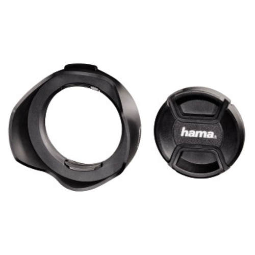 Hama 00093677 Gegenlichtblende mit Objektivdeckel
