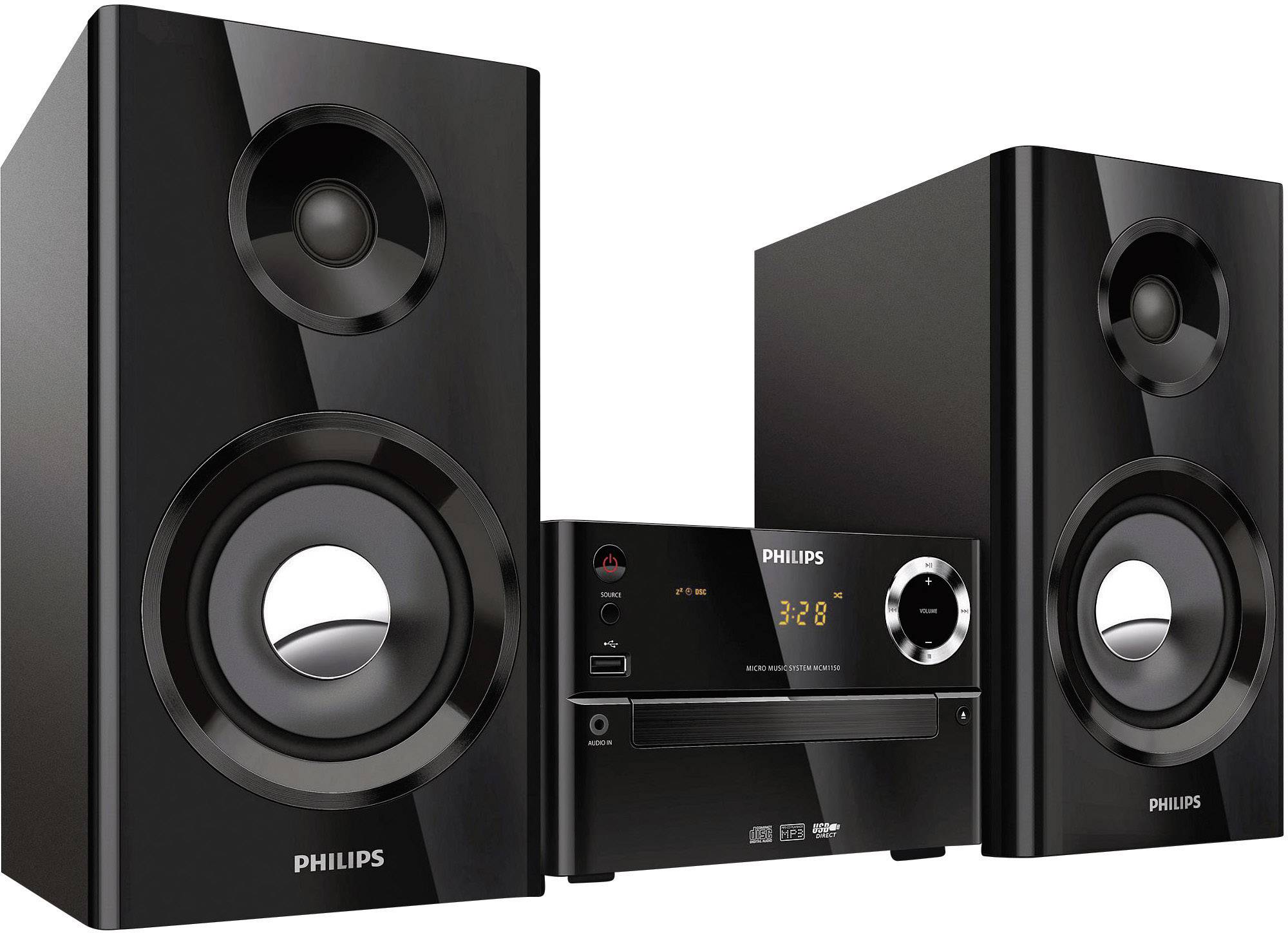 Philips MCM2150 Stereoanlage , Schwarz