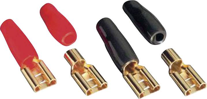 Sinuslive Car HiFi Lautsprecherstecker-Set 1 x 6mm² vergoldet