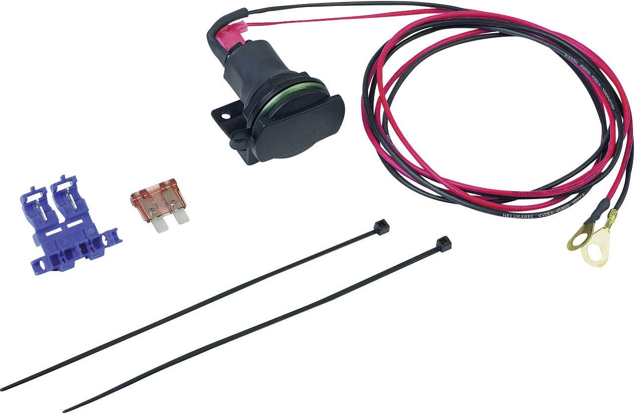 BAAS Zigarettenanzünderdose mit Rohrhalter ZA01 Belastbarkeit Strom max.=5A Passend für (Details) Zigarettenanzünderstecker