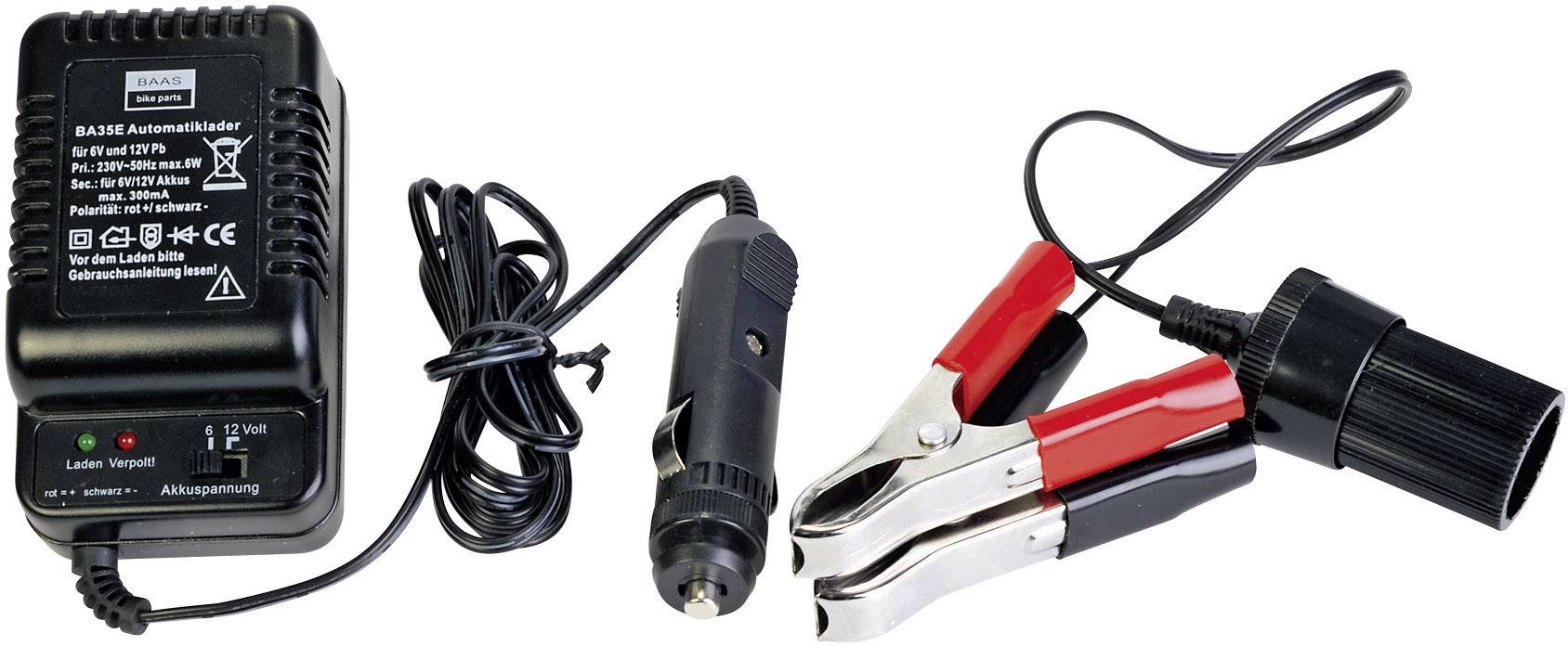BAAS BA35E Steckerlader, Automatikladegerät 6 V, 12 V 0.35 A