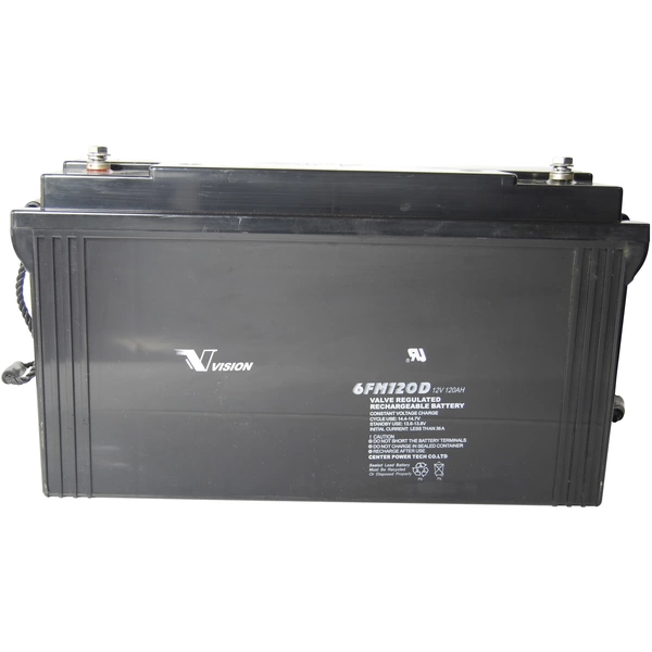 Vision Akkus 6FM120DX 6FM120DX Bleiakku 12V 120Ah Blei-Vlies (AGM) (B x H x T) 410 x 227 x 176mm M8-Schraubanschluss Wartungsfrei Vision Akkus 6FM120DX 6FM120DX Bleiakku 12V 120Ah Blei-Vlies (AGM) (B x H x T) 410 x 227 x 176mm M8-Schraubanschluss Wartungsfrei