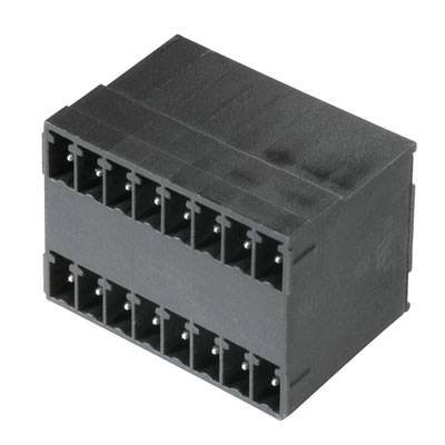 Schwarzer 24-poliger ATX-Stromstecker für Computer-Motherboards, rechteckig und aus Kunststoff.