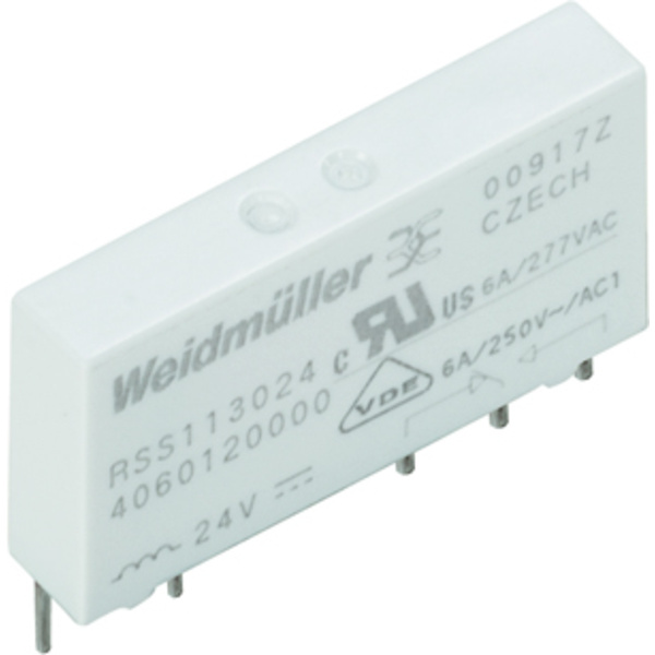 Weidmüller RSS113005 05VDC-REL1U Steckrelais 5 V/DC 6A 1 Wechsler 20St.