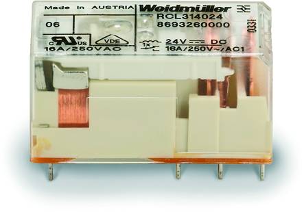 Weidmüller RCL314024 Steckrelais 24 V/DC 16A 1 Wechsler 20St.