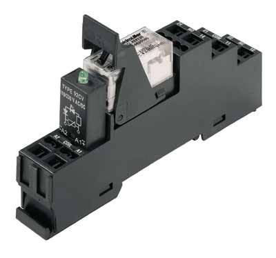 Weidmüller RCLKITZ 24VDC 2CO LED Relaisbaustein Nennspannung: 24 V/DC Schaltstrom (max.): 8A 2 Wechsler 10St.