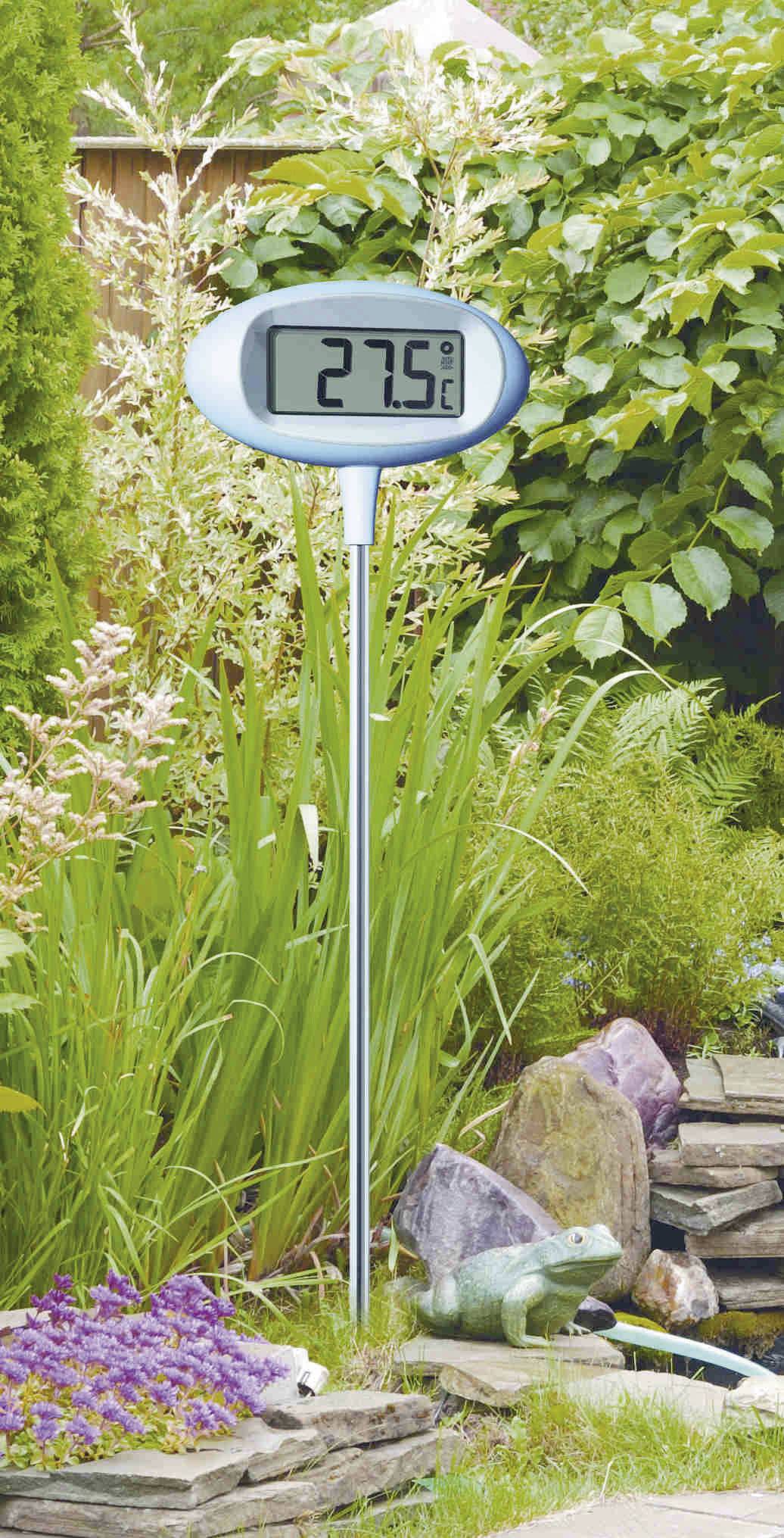 TFA Dostmann Orion Garden Thermometer Silber 30.2024.06