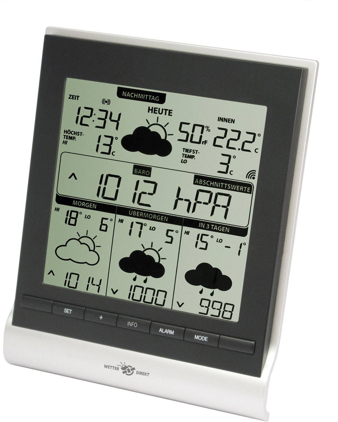 TFA Dostmann Genio 300 35.5020 Satelliten Wetterstation Vorhersage für 4 Tage