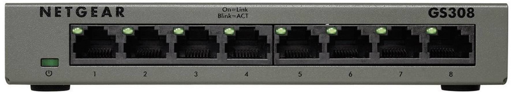 NETGEAR GS308-100PES GS308 Netzwerk Switch 8 Port 1 GBit/s