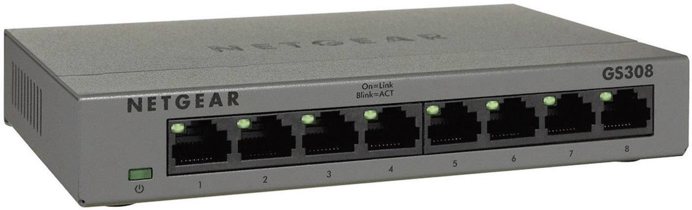 NETGEAR GS308-100PES GS308 Netzwerk Switch 8 Port 1 GBit/s