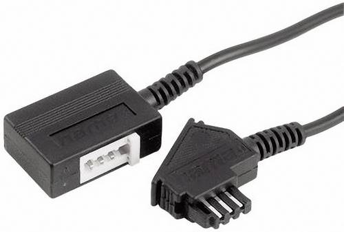 Telefon (analog) Verlängerungskabel [1x TAE-U-Stecker - 1x TAE-N/F-Buchse] 6.00m Schwarz