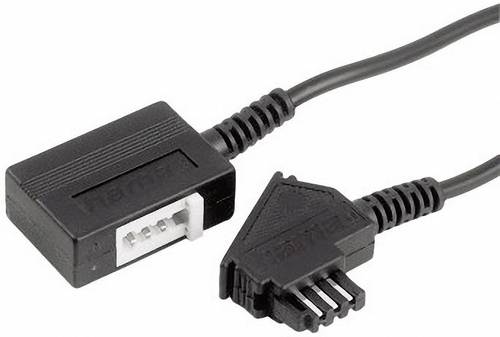 Telefon (analog) Verlängerungskabel [1x TAE-U-Stecker - 1x TAE-N/F-Buchse] 15.00m Schwarz