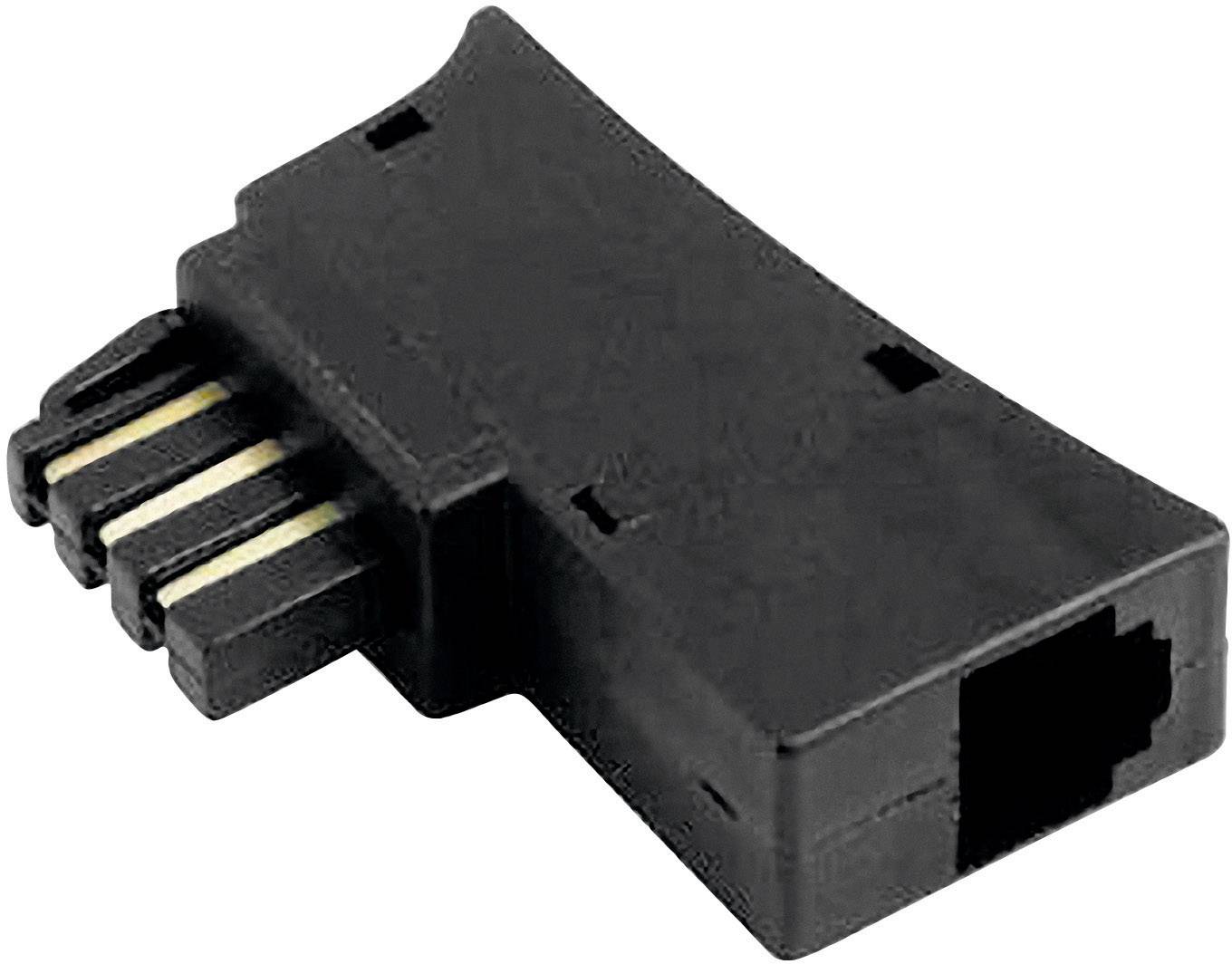 Hama Telefon (analog) Adapter [1x TAE-N/F-Stecker - 1x RJ12-Buchse 6p6c] Schwarz