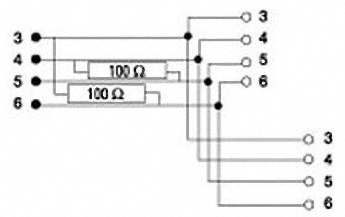 Hama ISDN Y-Adapter [1x RJ45-Stecker 8p4c - 2x RJ45-Buchse 8p4c] 10.00 cm Schwarz
