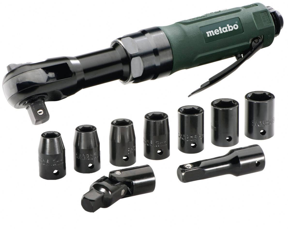 Metabo DRS 68 Set Druckluft-Umschaltknarre 1/2" (12.5 mm) Außenvierkant, 1/4" (6.3 mm) 6.2 bar