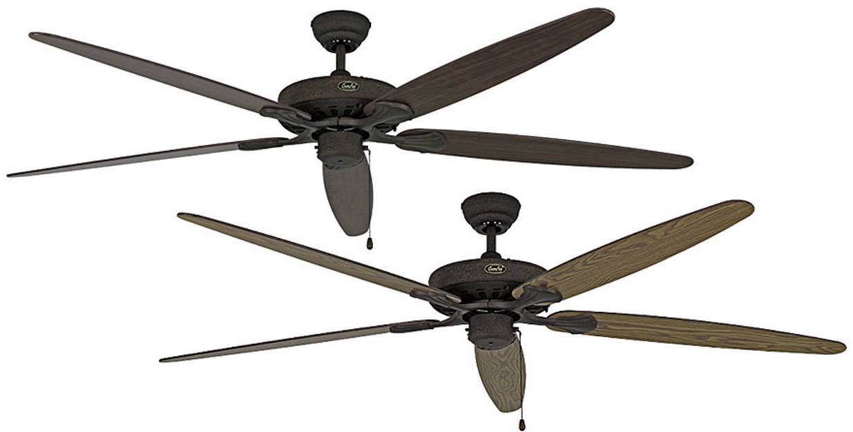 CasaFan CLASSIC ROYAL 180 BA Eiche ant./Nussbaum Deckenventilator 61 W (Ø x H) 180 cm x 275 mm Braun-antik, Bronze Winterbetrieb, Wendbare Flügel