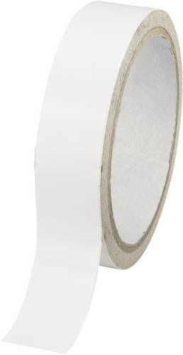 TOOLCRAFT DSTW-24 1564027 Doppelseitiges Klebeband Weiß (L x B) 30 m x 24 mm