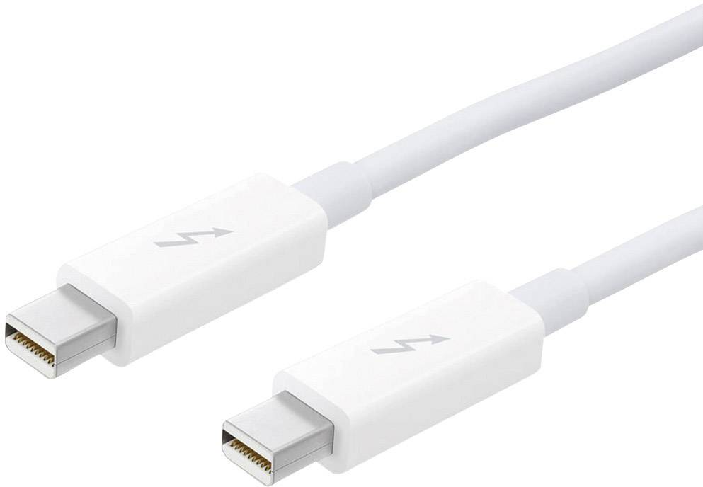 Apple Thunderbolt Anschlusskabel Thunderbolt Stecker, Thunderbolt Stecker 2.00 m Weiß MD861ZM/A Thu