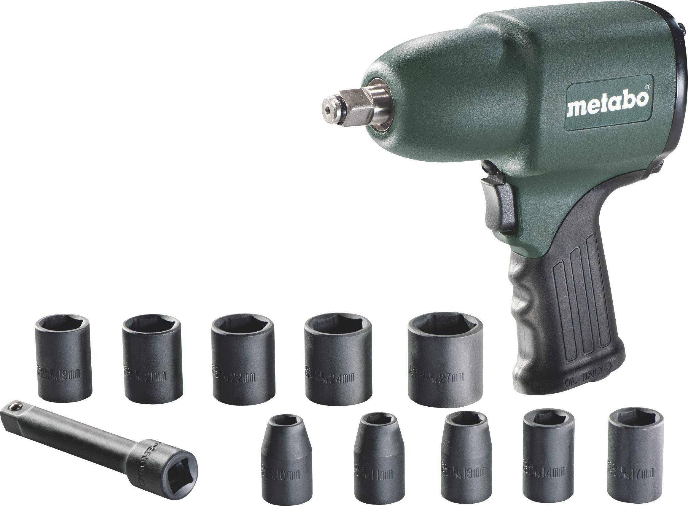 Metabo DSSW 360 Set 604118500 Druckluft-Schlagschrauber Werkzeugaufnahme: 1/2" (12.5 mm) Außenvierkant Drehmoment (max.): 360 Nm