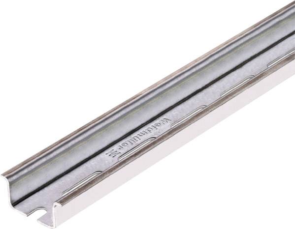 Metallschiene in U-Form, silberfarben, für Befestigungen oder Baukonstruktionen geeignet.