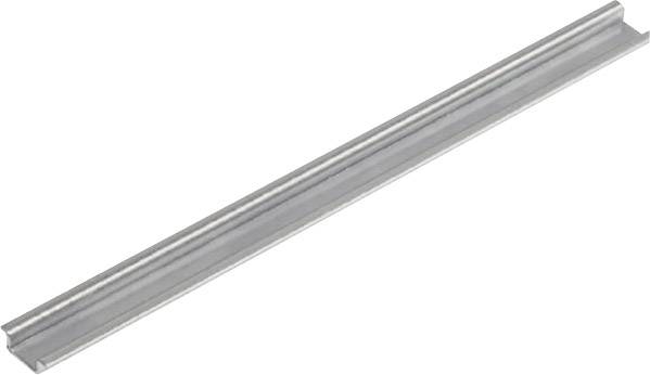 Metallische lineare Führungsschiene, rechteckige Form, silberfarben. Verwendet zur Lagerführung in Maschinenbauanwendungen.