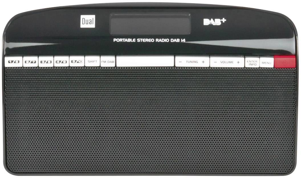Dual DAB 14 Kofferradio DAB+, UKW Schwarz