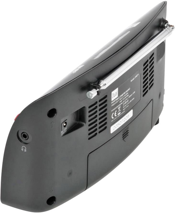 Dual DAB 14 Kofferradio DAB+, UKW Schwarz