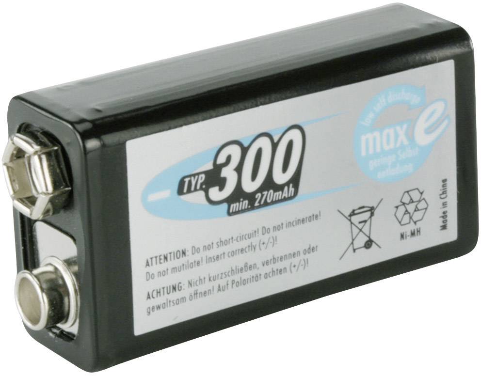 Akkuzelle 9 V 300 mAh 9-V-E-Block 6F22 1 1St./Blister ANSMANN