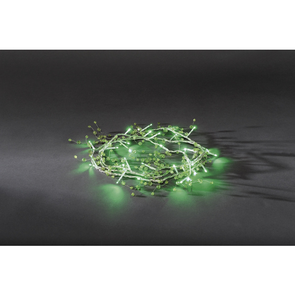 Konstsmide 3172-903 Motiv-Lichterkette Perlen Innen Anzahl Leuchtmittel 32 LED Grün